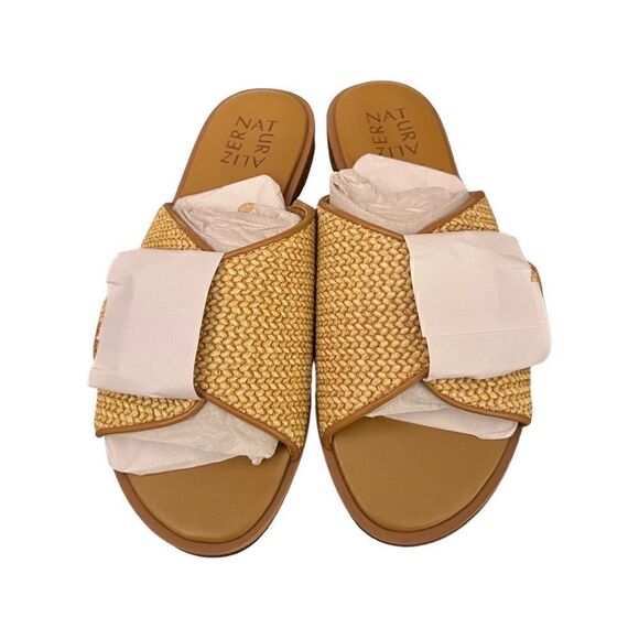 Naturalizer Forrest 2 Slides- Natural Raffia- Size 5.5 M- NIB - Picture 2 of 8